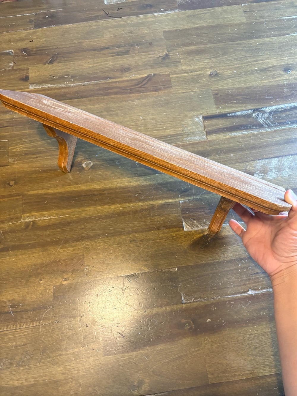 Vintage Wood Wall Shelf Decor Storage Cottagecore Granny Grandma Display